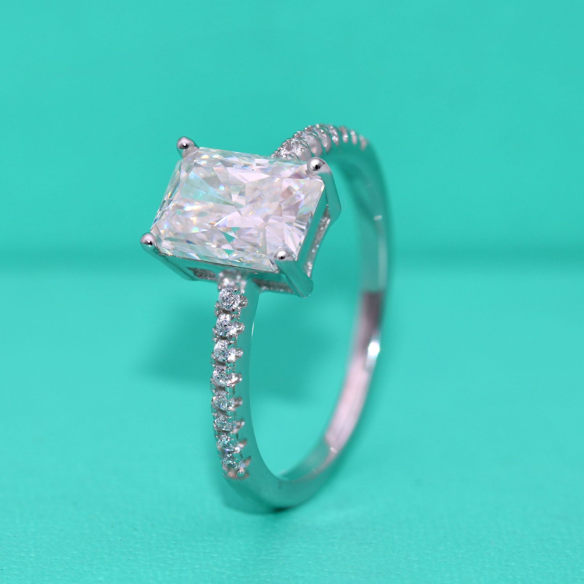 S925 Moissanite Rings Women Wedding Rings